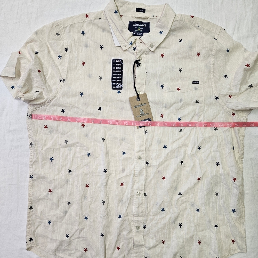Chubbies The All Stars No Stripes Resort Weave Friday Shirt Men's Size XXLarge - Picture 8 of 9